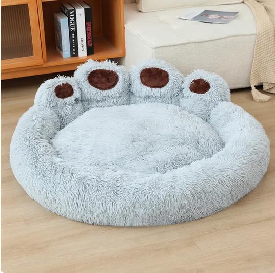Hundebett in Tatzenform in 60/70 u 90 cm Rosa ,Grau u.Braun beruhigend