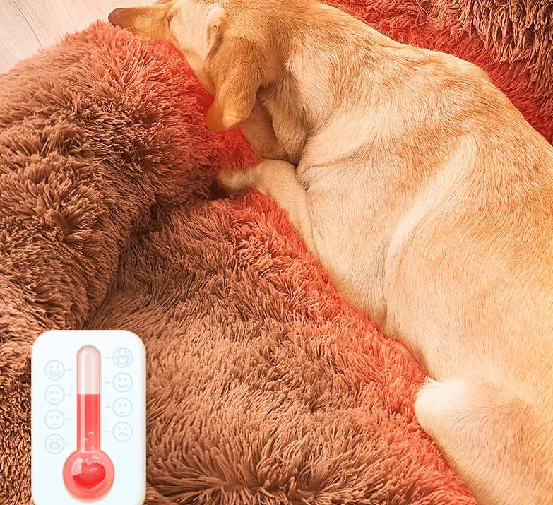 Hundebett in Tatzenform in 60/70 u 90 cm Rosa ,Grau u.Braun beruhigend