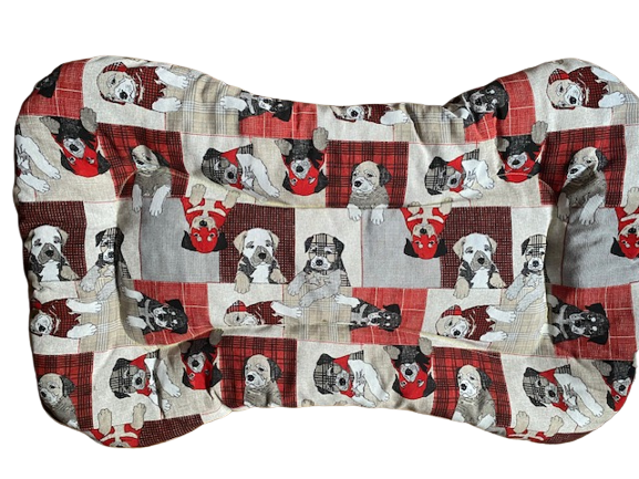 Semi-Bone-Camacan-Kissen 90 x 55cm (Hundeknochenkissen ) 6 verschiedene Muster