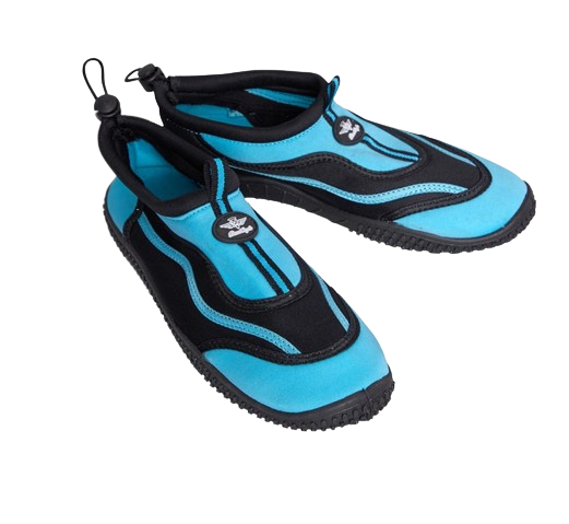 Board Angels Damen Aqua Wasserschuhe /Barfuss Schuhe Blau Schwarz