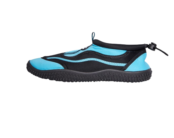 Board Angels Damen Aqua Wasserschuhe /Barfuss Schuhe Blau Schwarz
